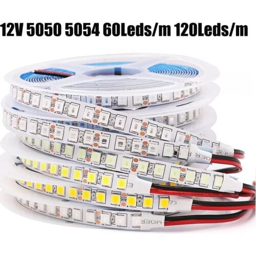 5M 600 LED 5054 LED Strip Light Waterproof DC12V RGB LED Tape Brighter Than 5050 Cold White/Warm White/Ice Blue/Red/Green/blue