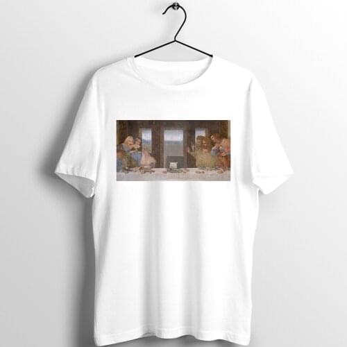 Unix T Shirt Men Meme Woman Yelling At A Cat The Last Supper Da Vinci Renaissance Classical Meme Printed Tee