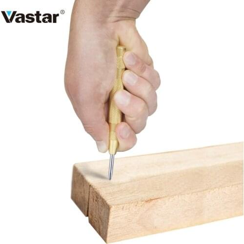 Vastar Drill Automatic Center Pin Punch Drill Bit Tools Power Tools Spring Loaded Marking Starting Holes Tool Center Punch