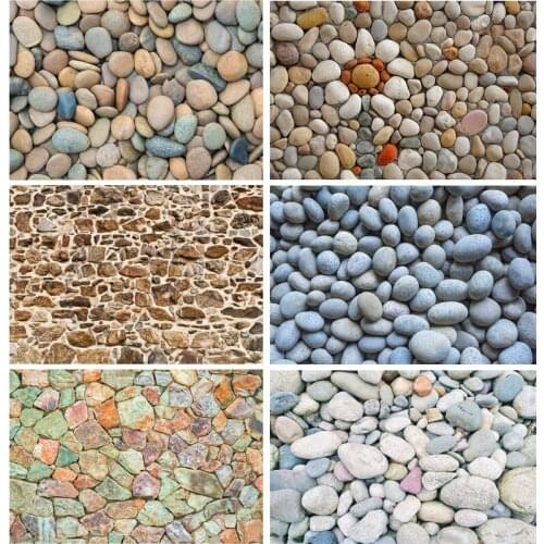 Vinyl Custom Color Cobblestone Marble Photography Background Portrait Photo Backdrops Studio Props 2193 ELS-03