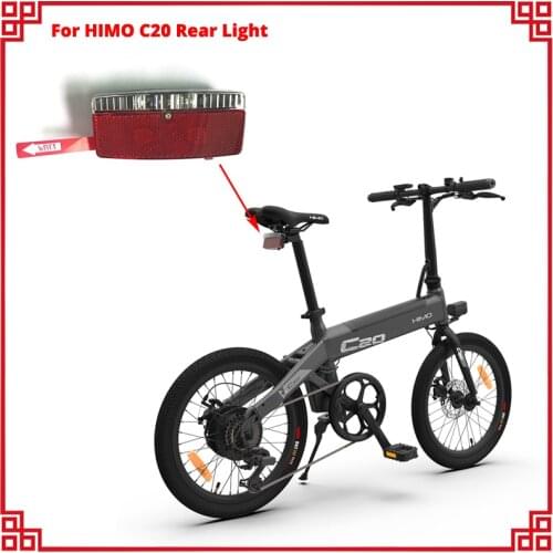 Bicycle Rear Light LED Bike Rear Lighting For HIMO C20 Electric Bicycle Automatic Reflectors Cycling Warning Light Bicycle Parts
