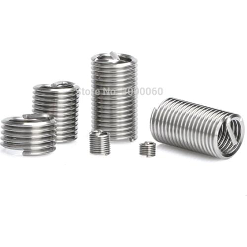 M2 M2.5 M3 M4 M5 M6 Stainless steel 304 threaded protection wire sleeve heli coil spring thread inserts for repair thread