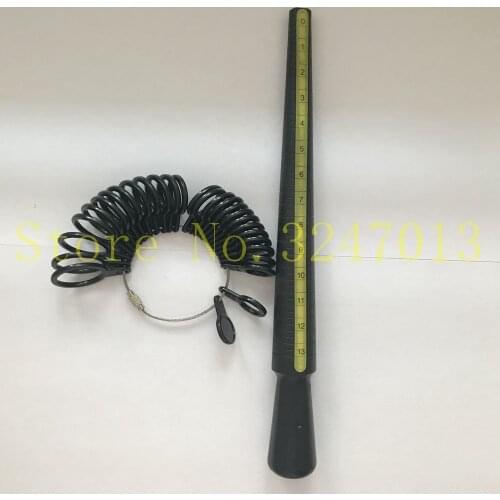1-13 US size ring mandrel+plastic ring sizer set