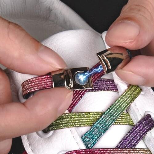 1Pair Multi Lazy Shoelaces No Tie Shoes Laces Stretch Sports Elasticity Shoelaces Unisex Sneakers Shoe Laces Strings