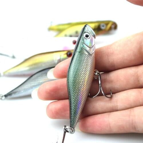 100pcs/lot Popper Fishing Lures Artificial Manufacturers selling 2015 new fishing lures wave PA 7.2g/9.5cm bionic bait