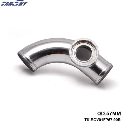 2.24"57mm 90 degree SSQV SQV BLOW OFF VALVE ADAPTE BOV TURBO INTERCOOLER PIPE ALUMINUM For Jeep Wrangle TK-BOV01FP57-90R