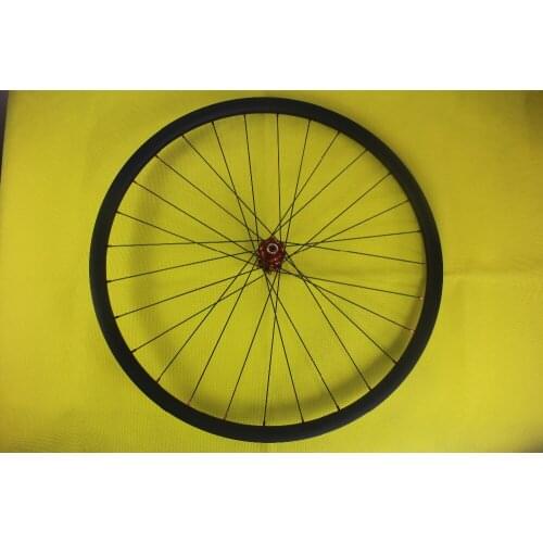 29er 28mm hookless front carbon wheel LIGHT MTB XC Powerway M32 straight pull disc hub 24H 28H M15 thru or QR Pillar wing 20