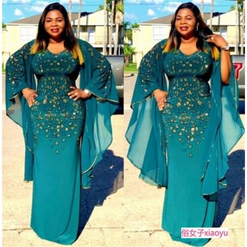 2XL African Women Printed Dresses New Large Size Fashion Retro National Style Costumes High Quality Spring Autumn Long Dresses