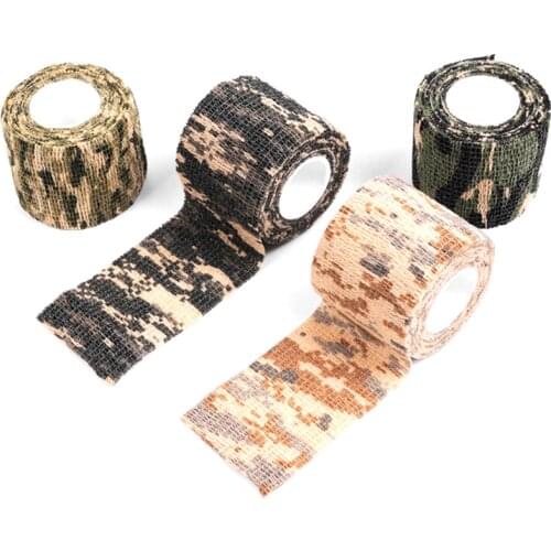5m*4.5cm Four Camouflage Series Of Non-woven Tape Mixed Adhesive Tape Hunting Camouflage Waterproof Camping Shooting Tool