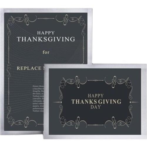 5 Pcs A4 Flexible Pvc Frame For Pictures Documents Notice Posters Wall Mounted Silver Frame