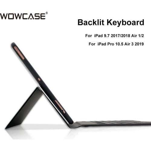 7 Colors Backlit Keyboard Case for iPad Pro 9.7 2018 2017 Air 1 Air 2 5th 6th Pro 10.5 Air 3 11 Smart Bluetooth Keyboard Cover