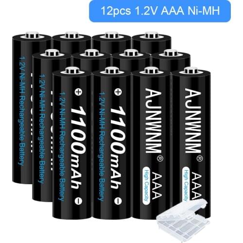 AJNWNM 1.2V Ni-Mh AAA Rechargeable Battery 1100mah 1.2v nimh AAA Battery for Flashlight Cameras Rechargeable Battery AAA