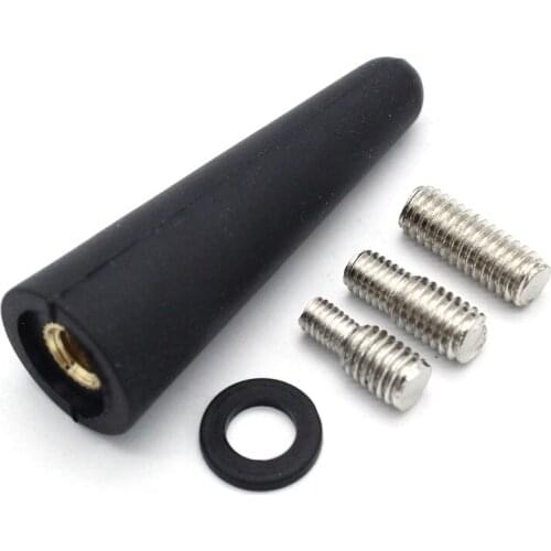 Car Antenna 5cm Short Rod Roof Antenna Radio M4 M5 M6 Thread Adapter Stereo AM FM KFZ Antenna