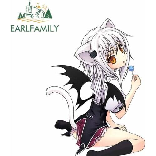 EARLFAMILY 13cm x 9.6cm for High School DxD Koneko Toujou Personality RV Car Stickers Surfboard Waterproof Decal Vinyl Car Wrap