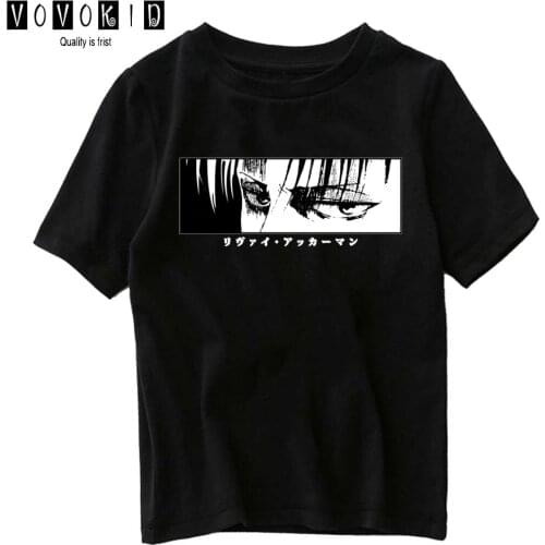 Japanese Anime Attack On Titan T-shirt Little Girl Boy Cute Cartoon Sweet Girls Chlidren Summer Top Baby T Shirt Cartoon Shirt