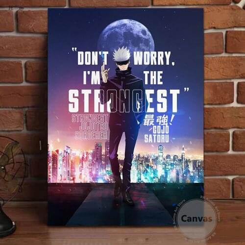 Canvas Anime Gojo Jujutsu Kaisen Pictures Home Manga Decoration Paintings Poster HD Prints Wall Art Modular Living Room