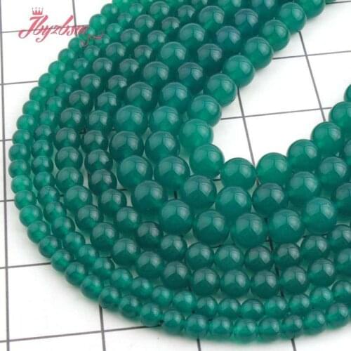 6,8,10mm Round Turquoise Jades Beads Smooth Loose Stone Beads For DIY Necklace Bracelets Earring Jewelry Making Strand 15"