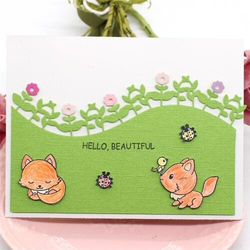 KSCRAFT Floral Border die Metal Cutting Dies Stencils for Scrapbooking/photo album Decorative Embossing Paper Card