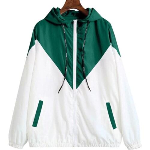 Korean splice oversized hooded color matching jackets mens patchwork draw zipper pocket coats long sleeve warm couple tops 2019