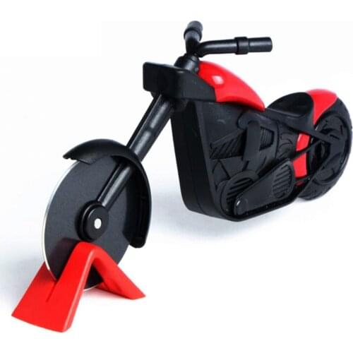 Motorcycle Pizza Cutter Stainless Steel Pizza Tools Pizza Knife Accesssories Motorbike Roller Slicer Peel Knives