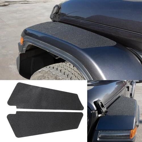 Sand Paper Front Wheel Eyebrow Anti-scratch Protection Sticker Cover for Jeep Wrangler JL JT Gladiator 2018+ Car Accessories