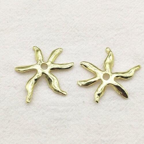 New Arrival! 32x28mm 100pcs Zinc Alloy Charm Starfish Pendants For Necklace Earring DIY Parts Jewelry Findings & Components