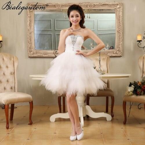 New A-Line Short Prom Dresses 2021 Bealegantom Beaded Mini Homecoming Formal Evening Party Celebrity Gowns Robe De Soiree PD145