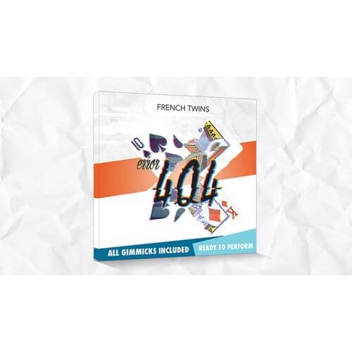 Error 404 (Gimmick+Online Instructions) By Les French Twins,Card Magic Trick,Close Up,Illusion,Gimmick Cards, Card Magic Show