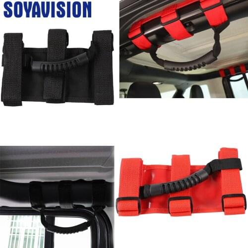 Durable Roll Bar Grab Handles For Jeep Wrangler Accessorise YJ TJ JK 4x4WD Roll Bar Mount Side Grab Handle Handles Kit