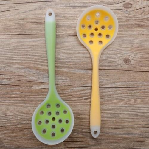 Silicone straw spoon fashion non-stick pan environmentally friendly healthy kitchen utensils free shipping