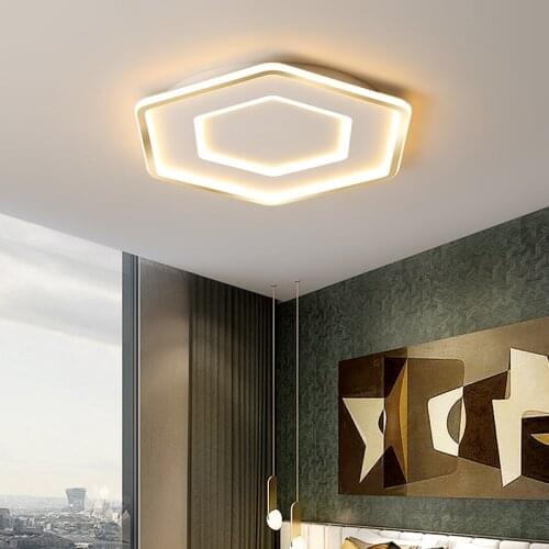 Modern LED living room ceiling chandelier for bedroom Study Room White/Gold Chandelier Fixtures Ultra-thin kitchen lighting