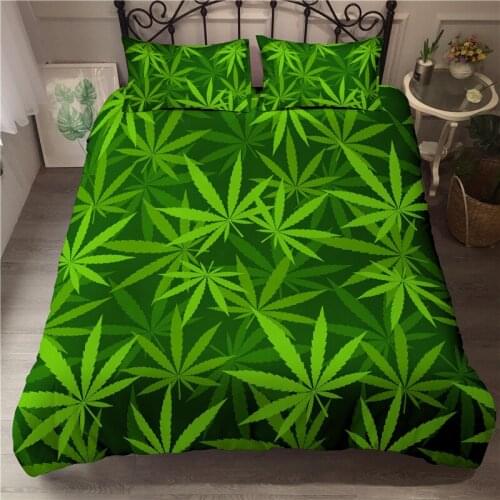 Tropical Leaves 3D Printing Room Decoration Down Quilt Cover Pillowcase Sheets For Adult Bedding Bed Covers 2/3