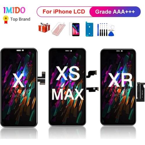 Upgraded Quality Screen For iPhone X XS MAX XR LCD Display 1:1 3D Touch Panel Digitizer Full Assembly Replacement No Dead Pixel