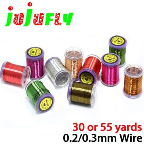 1pc bigger volume 0.2mm/0.3mm fly tying copper wire body weighted fly tying materials for nymph buzzer segment ribbing flies