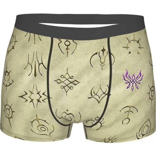 Magic Symbols Fire Emblem Fantasy Tactical Game Underpants Breathbale Panties Mens Underwear Comfortable Shorts Boxer Briefs