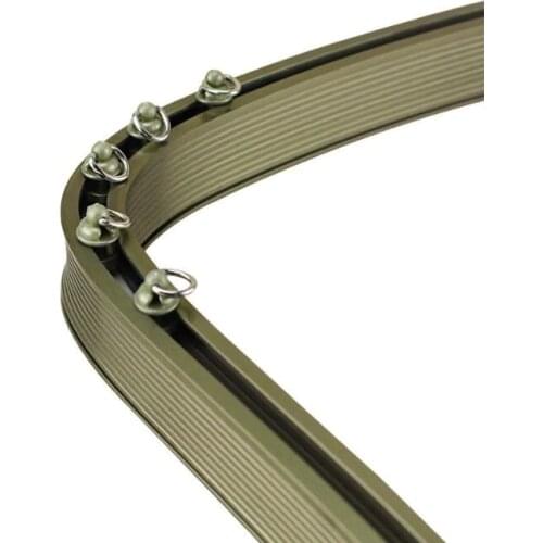 High Quality Straight / bay Window flexible Curved Curtain Tracks Bendable Rod Rail Track Customizable for bay/ balcony Window