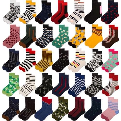 Womens Socks Cotton Colorful Cartoon Cute Funny Happy Kawaii Fashion Socks Female Dinosaur Pattern Pop Trend Sox For Girl Gifts