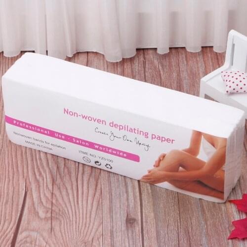 100Pcs/Lot 7x20 Non-woven Wax Band Hair Removal Beauty Health Epilator Wax Paper