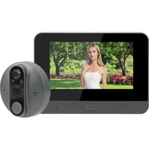 4.3in WiFi Video Doorbell Intercom LCD Display 720P Night Vision Motion Detection Support for Tuya