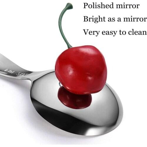 6 Pcs Stainless Steel Short Handle Spoons Mini Salt Spoons Condiments Spoon Dessert Spoon Tea Coffee Spoons Silver