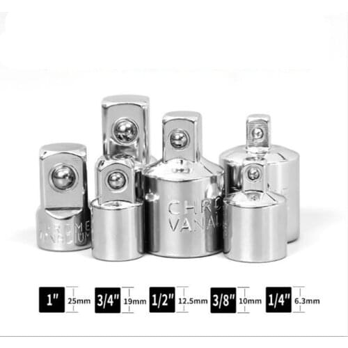 1/4 3/8 1/2 ratchet wrench adapter Chrome Vanadium Steel Sleeve Adapter Wrench-sleeve Joint Converter Head Hand Tools