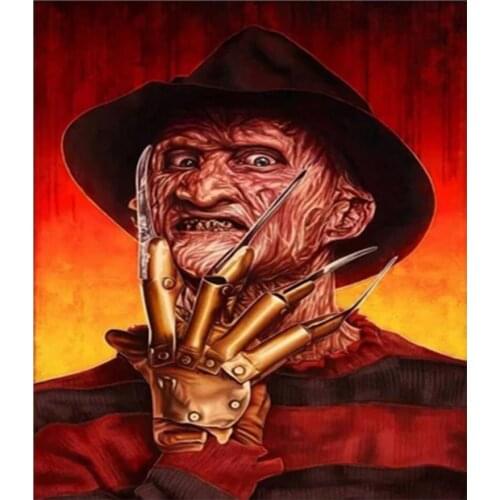 Diy 5d Full Diamond Embroidery Character Diamond Painting Horror Movie Character Cross Stitch Handmade Furniture Hobby Gift