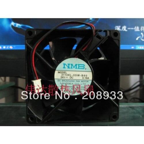 For NMB 8025 DC 24V 0.18A 3110KL-05W-B60