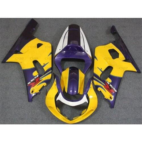 GSX R 600 750 1000 2000 - 2003 K12 Motorcycle Fairing GSXR600 GSXR750 GSXR1000 2002 2002 Yellow Black Fairing Kits