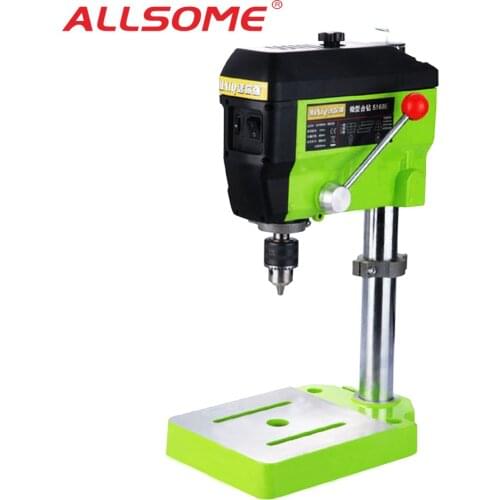 ALLSOME MINIQ Mini Drilling Press 220V 680W Electric Milling Machine Variable Speed Drill Machine Grinder For DIY Power Tools BG