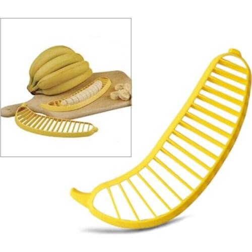 Korean Creative fruit tools kitchen gadgets banana cutter plastic fruit slicer banana slicer fruit cutter banana knife bananacut