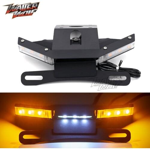 2021 License Plate Bracket For KAWASAKI Z 650 NINJA 2017-2020 Z650 Motorcycle Number LED Tail Tidy Fender Eliminator Accessories