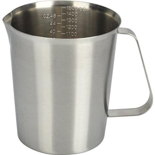 Stainless Steel Milk Jug With Marking Measuring Cups Calibration Measuring Cup Pull Cup