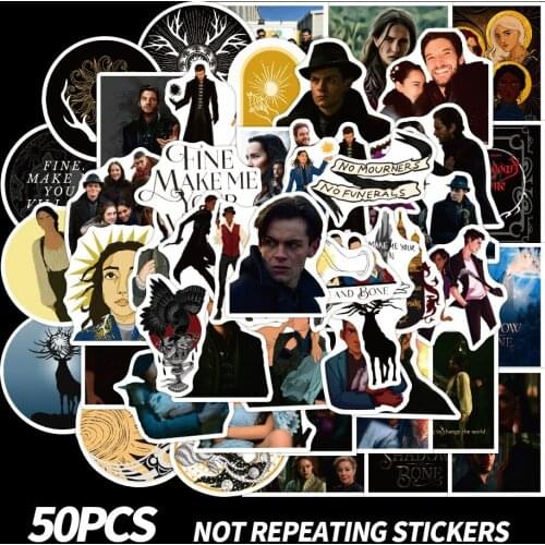 10/50Pcs American TV Series Shadow and Bone Stickers Aesthetic for Skateboard Fridge Guitar Laptop Motorcycle Heroes Sticker