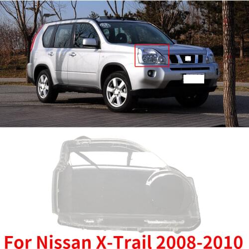 CAPQX For Nissan X-Trail Xtrail 08-10 Front HeadLight Headlamp Bright Cover Lampshade Waterproof Lamp Shade Lampcover Shell Hood